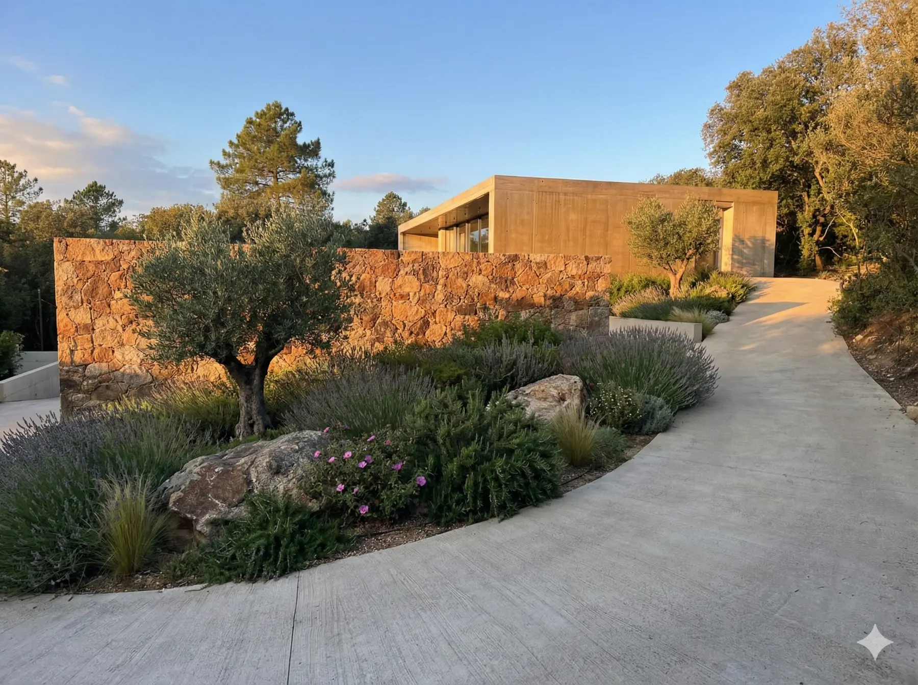 Villa Terra at dusk — concierge