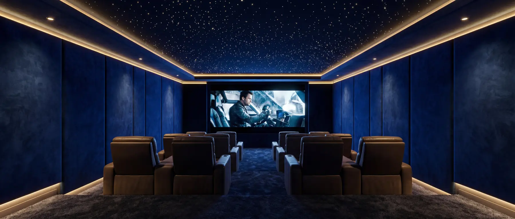 Private cinema, star ceiling
