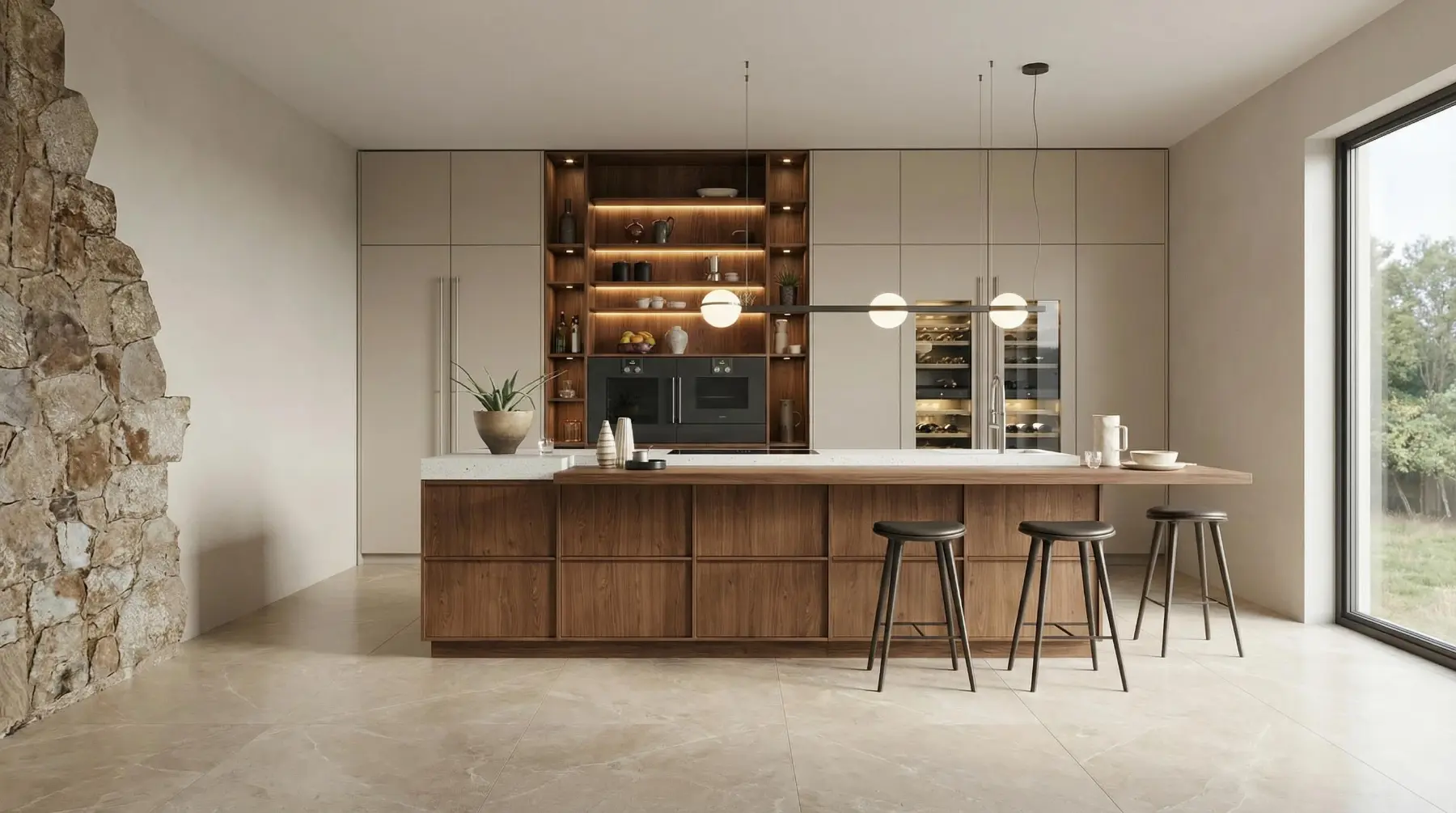 Walnut kitchen